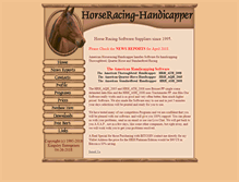 Tablet Screenshot of horseracing-handicapper.com